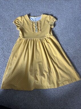 Matilda Jane GUC size 10 Yellow Polka Dot Girls' Dress
